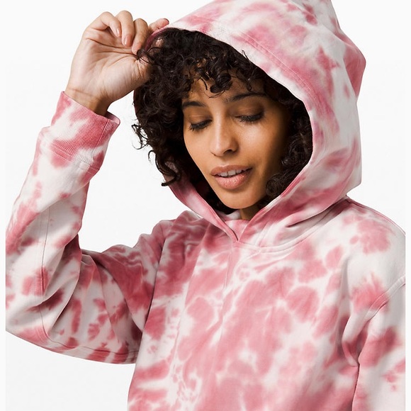 All Yours Hoodie Tie Dye Fleece Pink Size 2 NWT - Picture 5 of 5